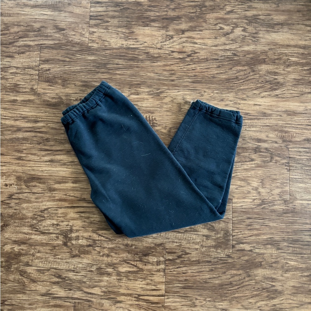 Russell Athletic Black Blank Large Made In USA Sweatpants